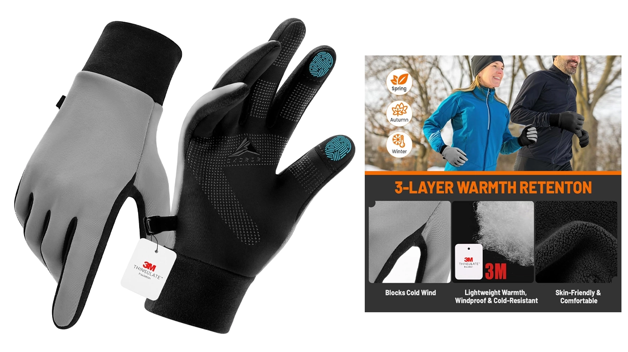 Manos calientes en cualquier situación con estos guantes de invierno con aislamiento térmico 3M y sensibilidad táctil que hoy cuestan sólo 6,50€ con este descuento de Amazon