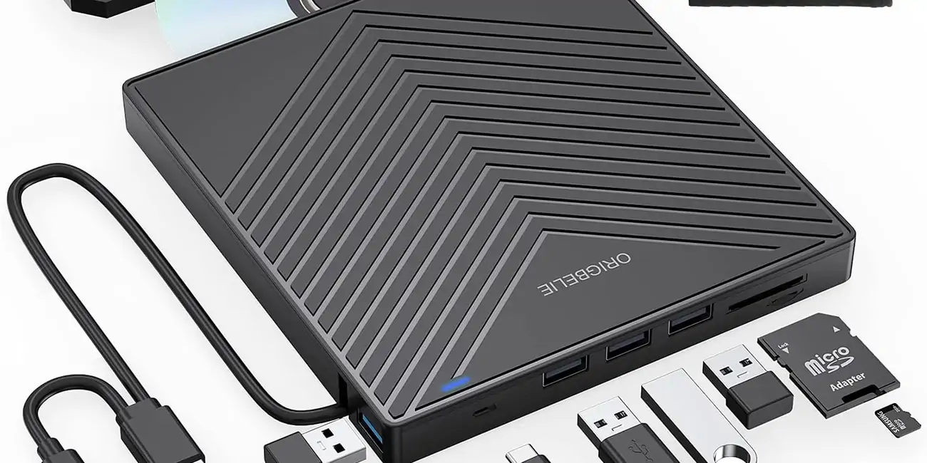 ¿Tu portátil no tiene unidad CD/DVD? Este lector externo con USB-C y USB 3.0 lo soluciona por menos de 26€