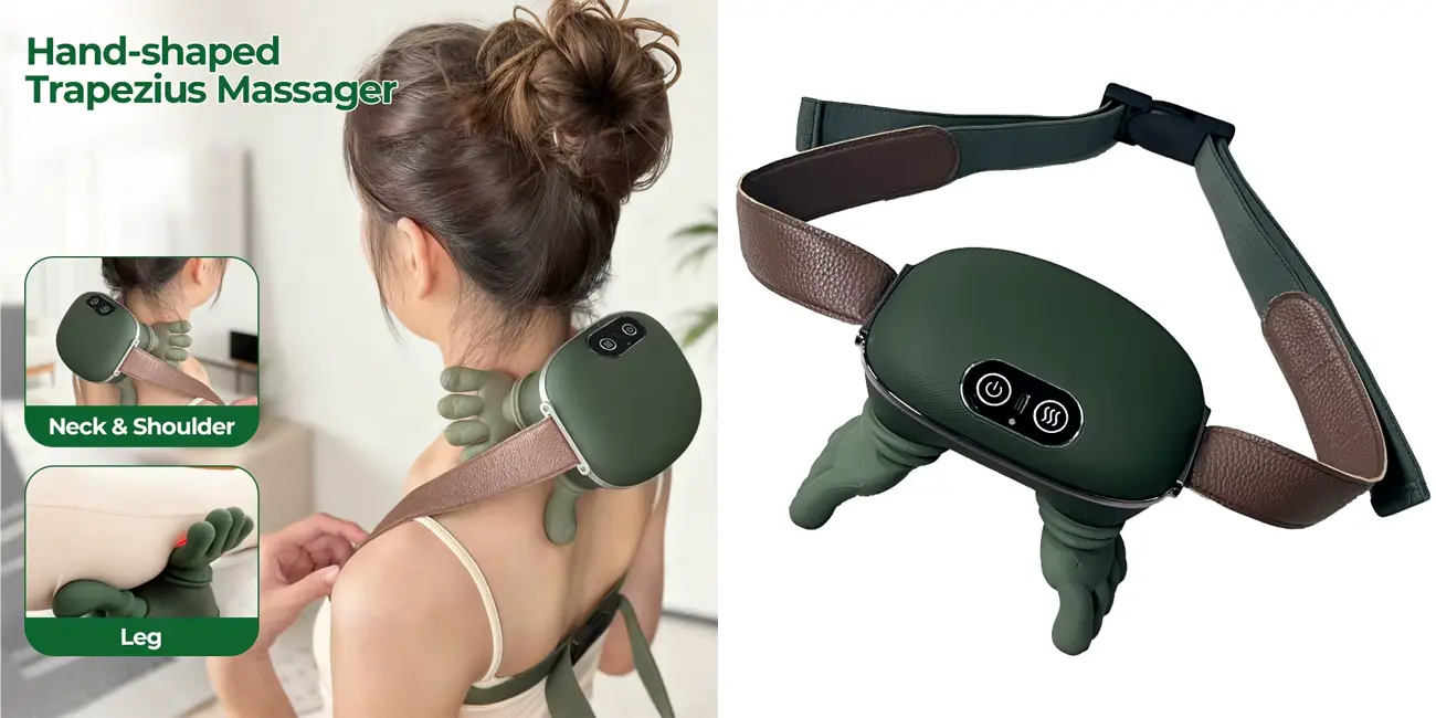 Chollo Masajeador cervical biónico Foreverlily con 5 nodos de rotación por sólo 30,39€ con cupón y envío gratis (-60%)