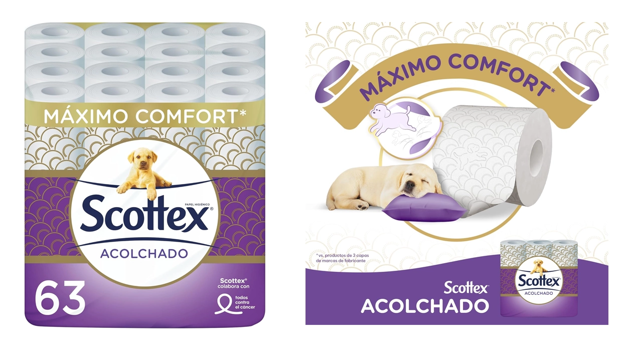 El paquete de 63 rollos Scottex Acolchado a un precio que no verás en supermercados