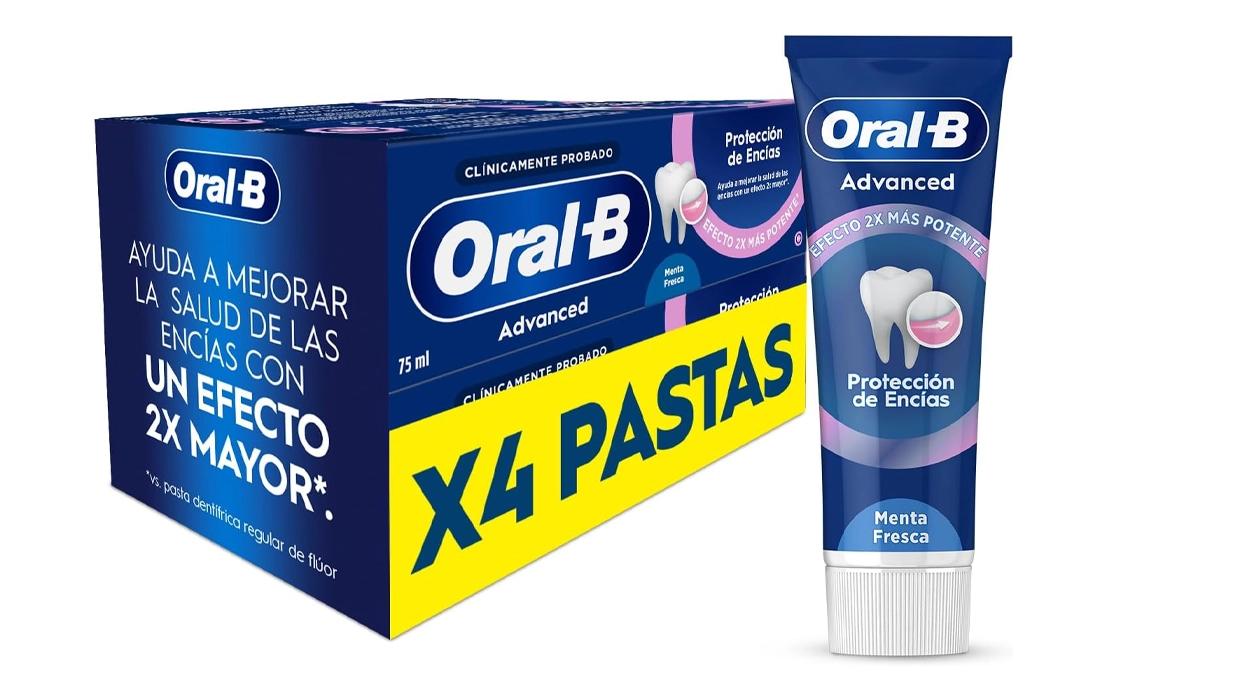 Chollo Pack x4 Dentífrico Oral-B Pro-Expert Advanced por sólo 9,98€ (-29%) ¡2,50€ cada una!
