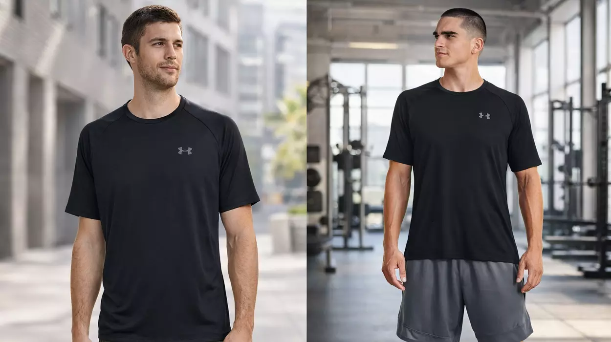 La camiseta técnica Under Armour que va perfecta para el gym o para ir sport, hoy al 50%