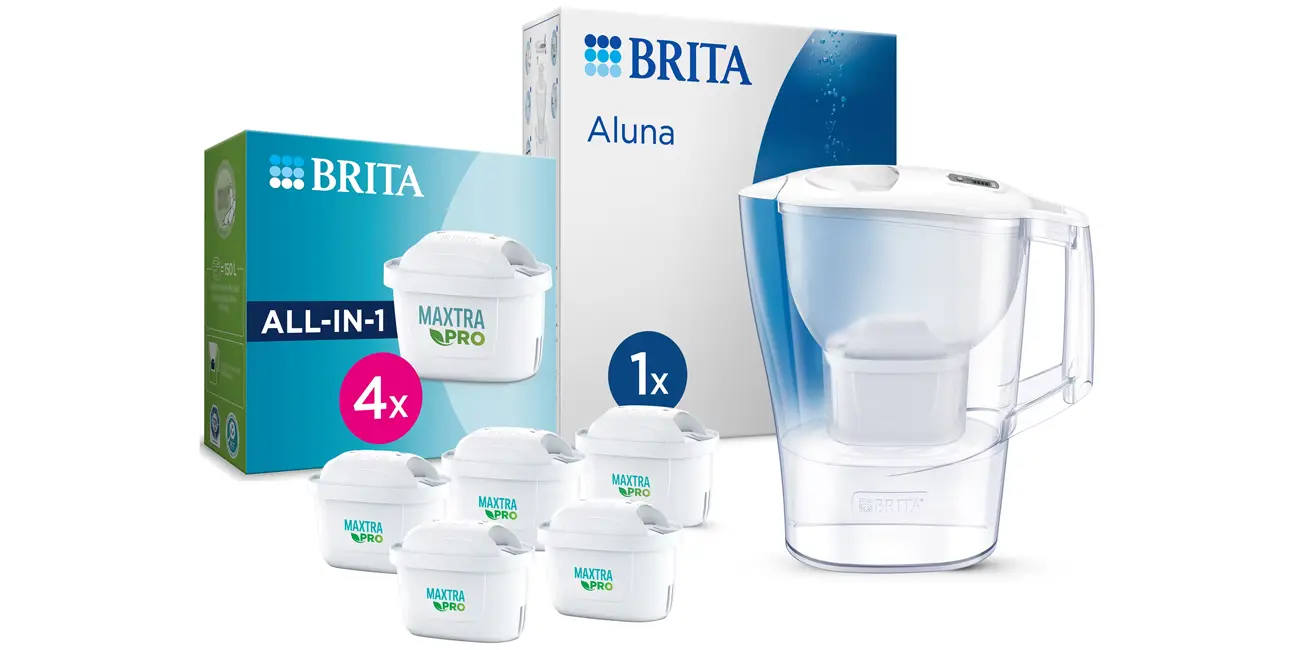Di adiós al agua embotellada con esta jarra BRITA Alune con 5 filtros por sólo 33,56€ en AliExpress