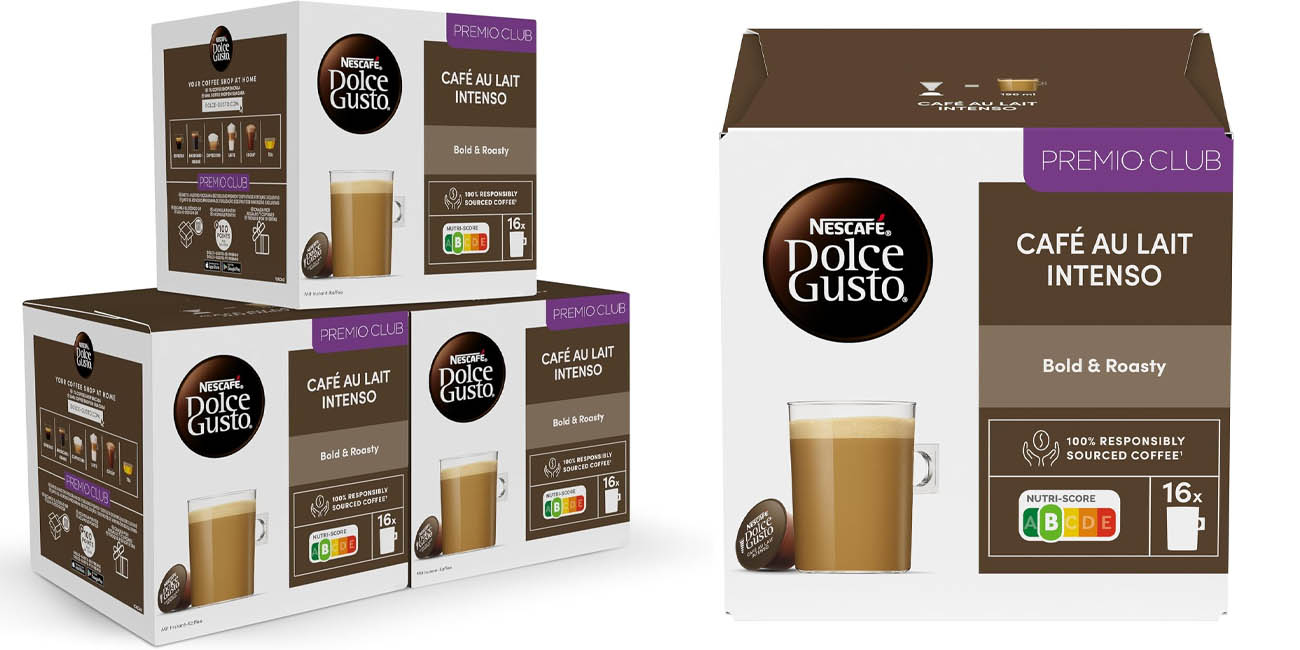 Chollo Pack x48 Cápsulas Dolce Gusto Café con Leche Intenso por sólo 10,38€ con cupón (-33%)