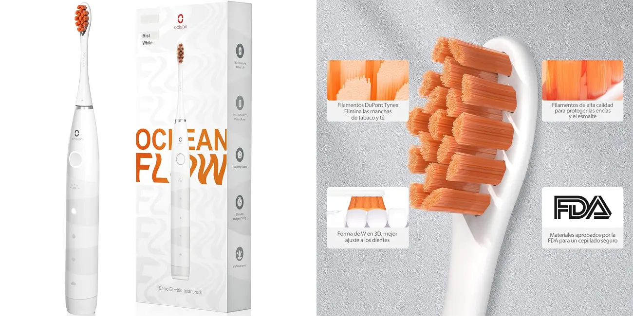 Chollo Cepillo de dientes sónico Oclean Flow por sólo 18,90€ (-50%)