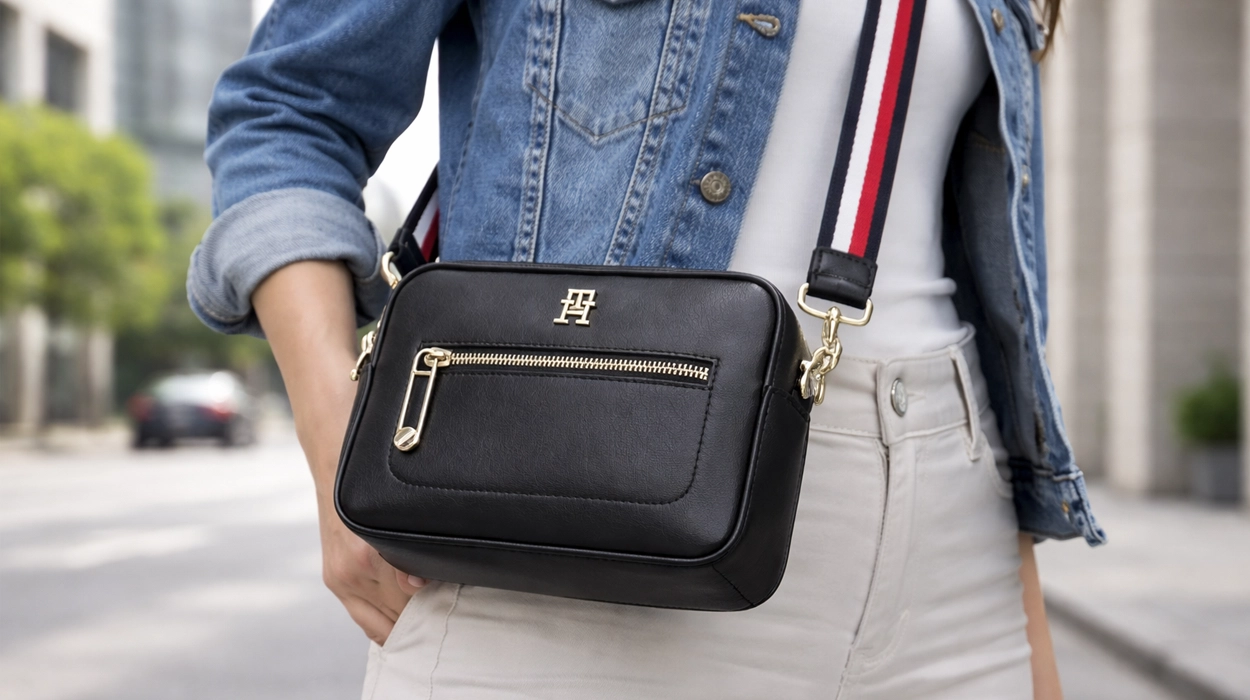 Este bolso cómodo de marca baja hoy a precio mínimo: La bandolera Tommy Hilfiger Iconic Camera Bag con un 53% de descuento
