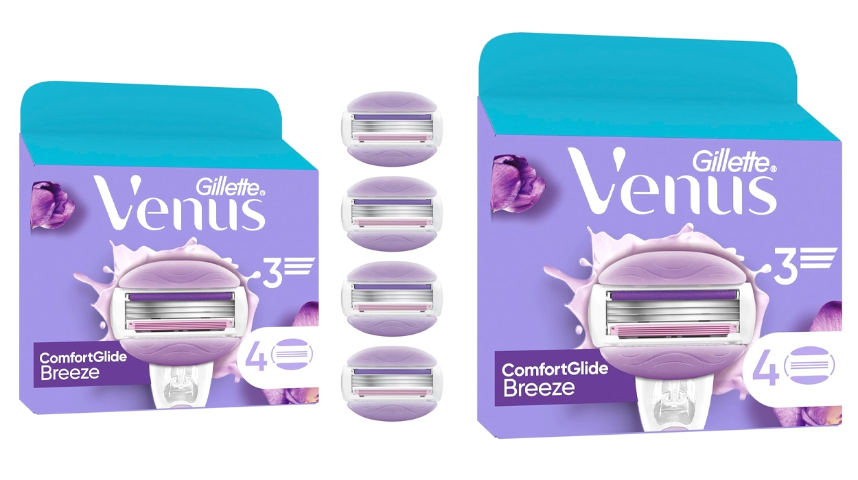 Chollo Pack 8 recambios Gillette Venus ComfortGlide Breeze por sólo 16,19€ con -50% en 2ª unidad ¡2,02€ cada uno!