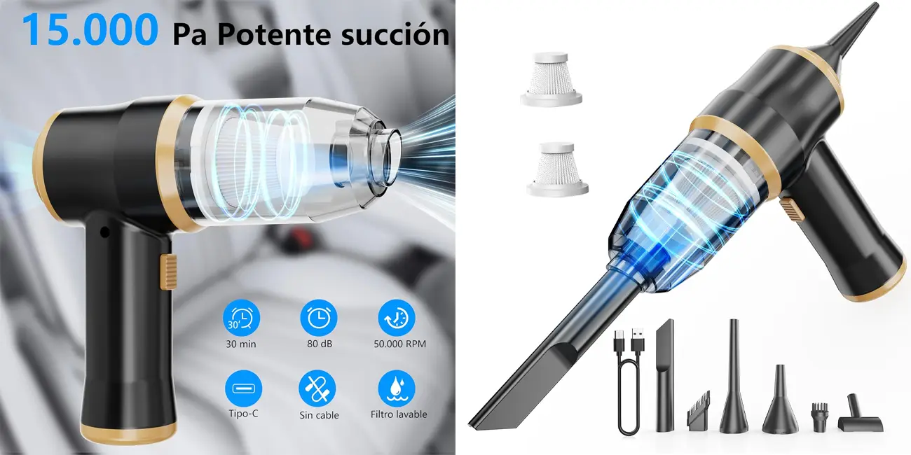 Pequeña, inalámbrica y potente: esta mini aspiradora arrasa en Amazon con un 43% de descuento