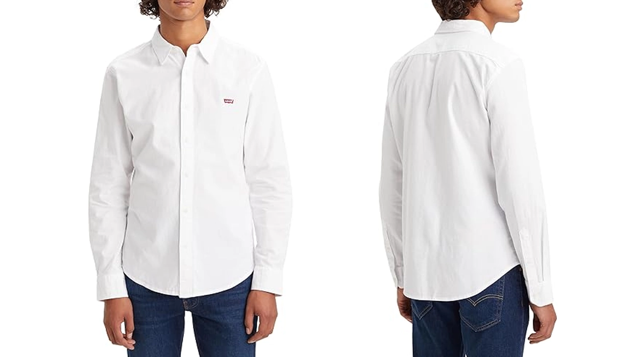 Chollo Camisa Levi’s Battery Housemark Slim blanca para hombre por sólo 29,99€ con envío gratis (50% de descuento)