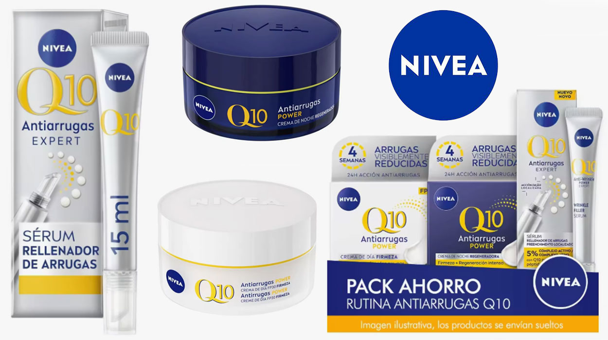 Chollo Pack Rutina Antiarrugas Nivea Q10 con crema de día, de noche y sérum por sólo 15,26€ con cupón y envío gratis (-48%)