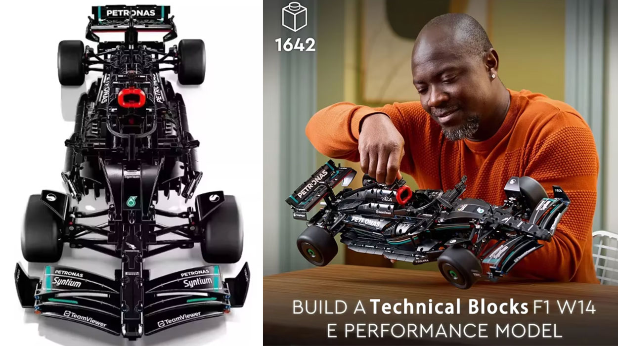 Chollo Set de construcción F1 Mercedes W14 tipo LEGO por sólo 33,19€ con cupón y envío gratis (-57%)