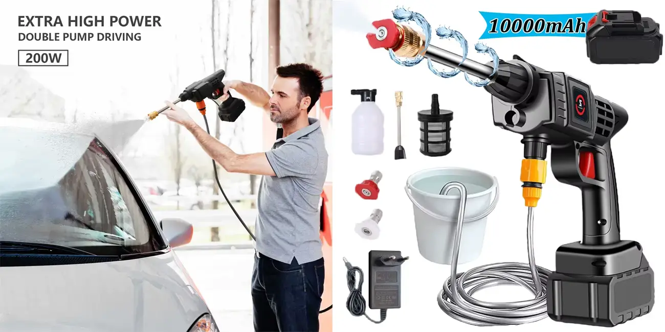 Te presentamos la pistola de lavado inalámbrica que triunfa en AliExpress, y cuesta sólo 20,72€ con cupón (-63%)