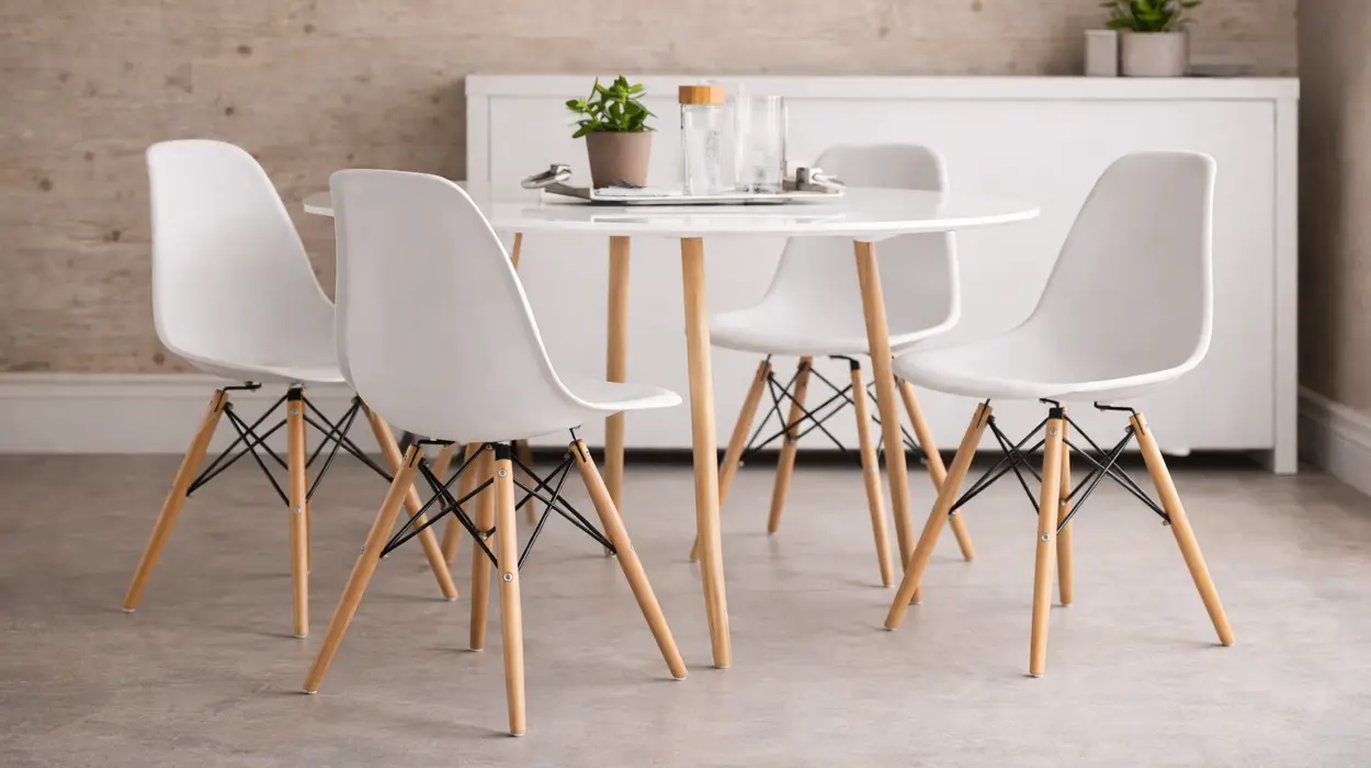 Chollo Juego de 4 sillas de comedor nórdicas por sólo 44,90€ con cupón y envío gratis (-44%)