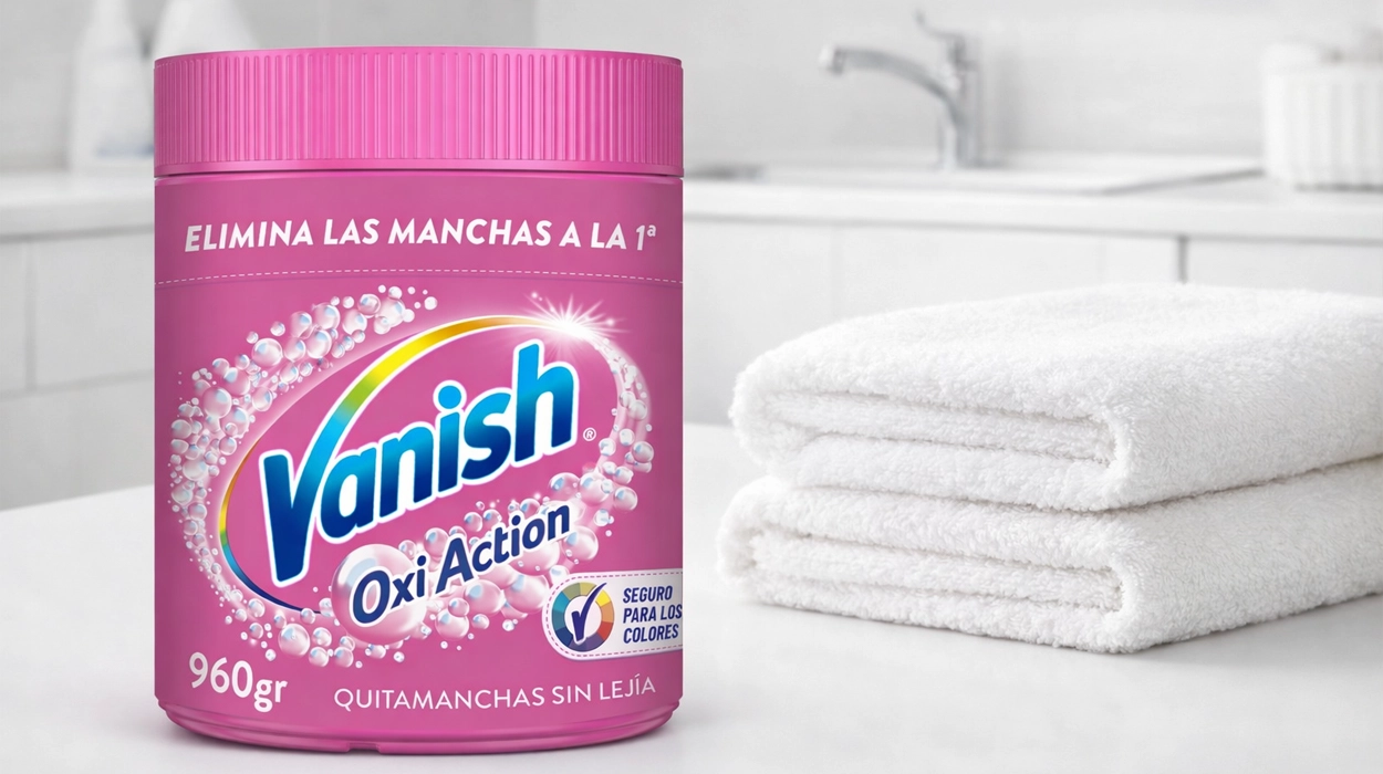 Potencia contra las manchas a precio TOP: Vanish Oxi Action sin lejía en bote de 960 g por sólo 6,74€ (cuesta más de 10€ en supers)