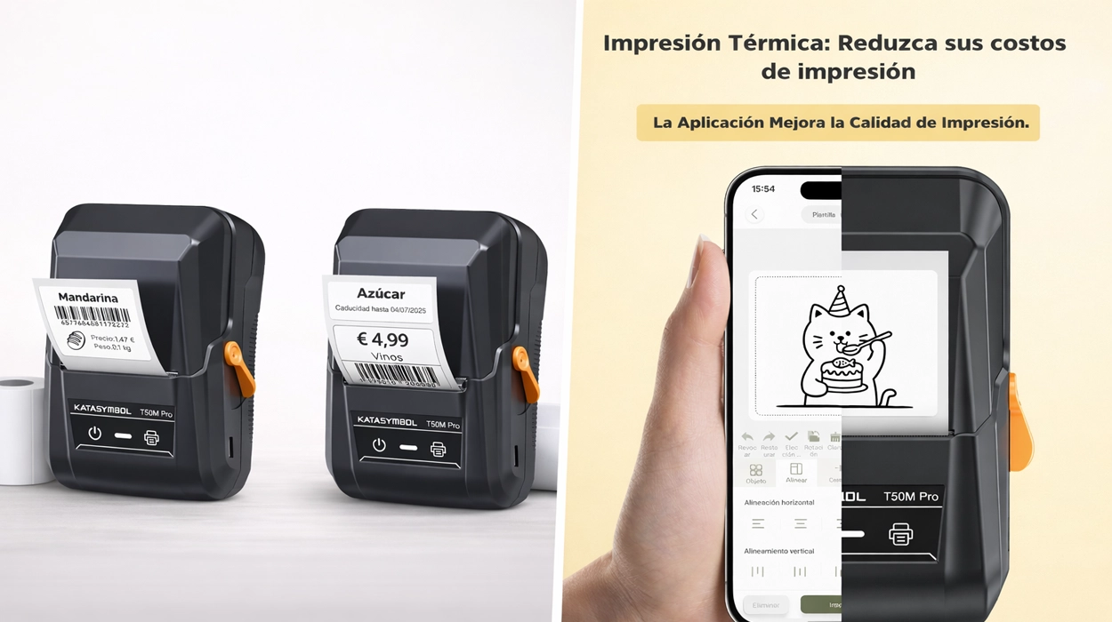 Mantén todo organizado en casa con esta etiquetadora térmica sin tinta con la que puedes imprimir grandes etiquetas autoadhesivas directamente desde la app ¡Menos de 20€!