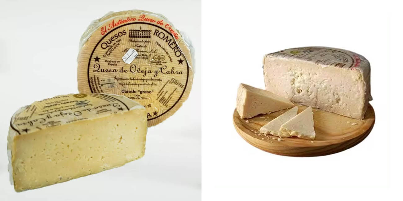 Chollo 1/2 Queso Romero Ocaña de oveja y cabra curado graso por sólo 36,12€ con cupón y envío gratis (-26%)