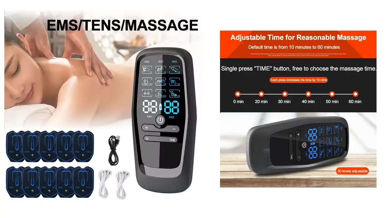 Chollo Electroestimulador muscular Tens EMS por sólo 10,61€ con envío gratis (-72%)