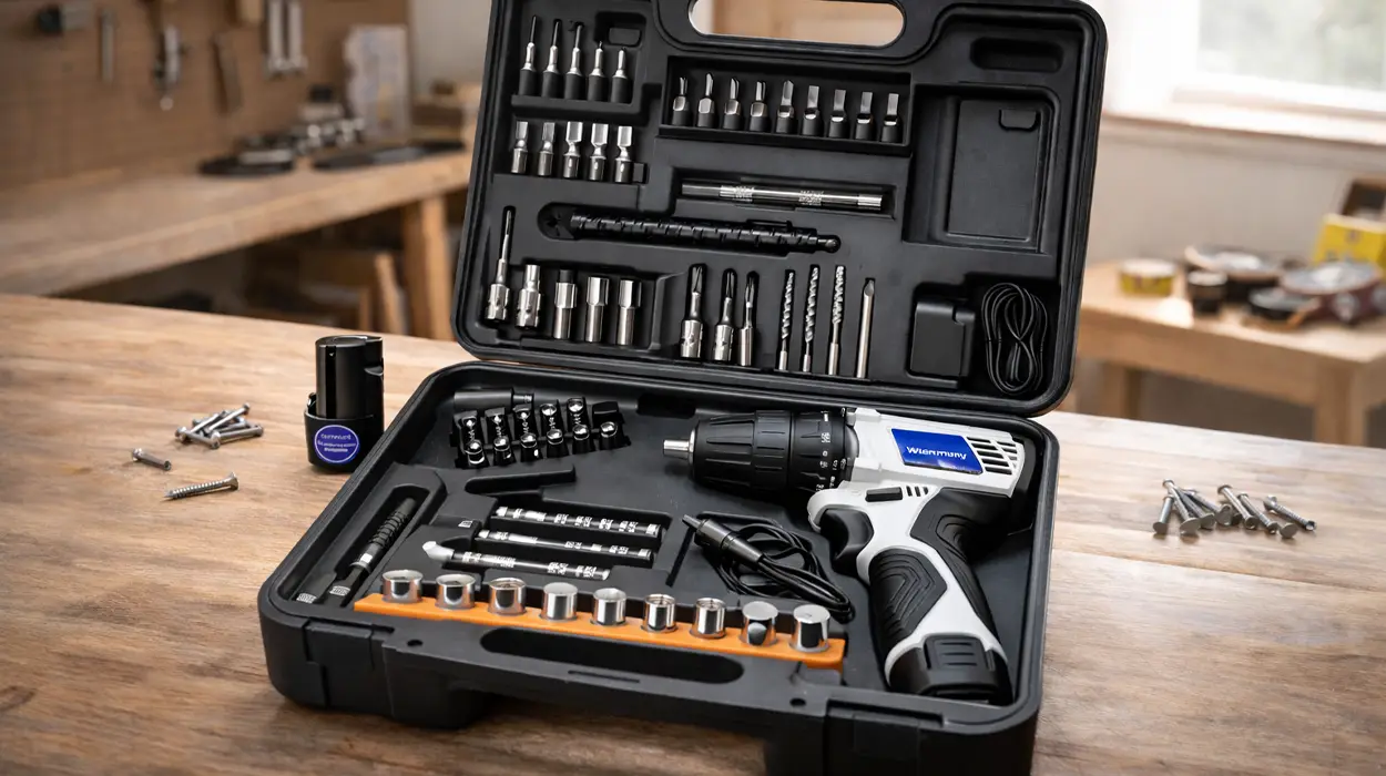 Chollo Kit destornillador inalámbrico Don Feliz con maletín y accesorios por sólo 12,38€ con envío gratis (-61%)