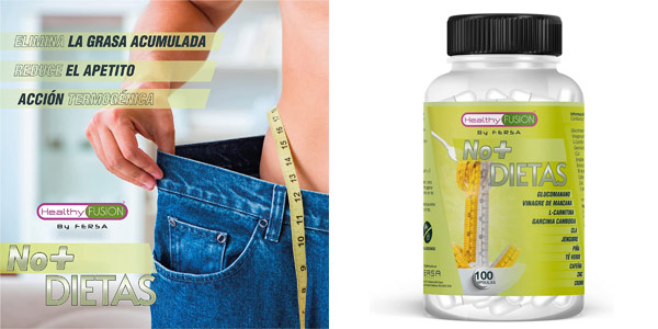 Chollo Envase x100 Cápsulas Potente Adelgazante Healthy Fusion quemagrasas y reductor del apetito por sólo 8,69€ (-56%)