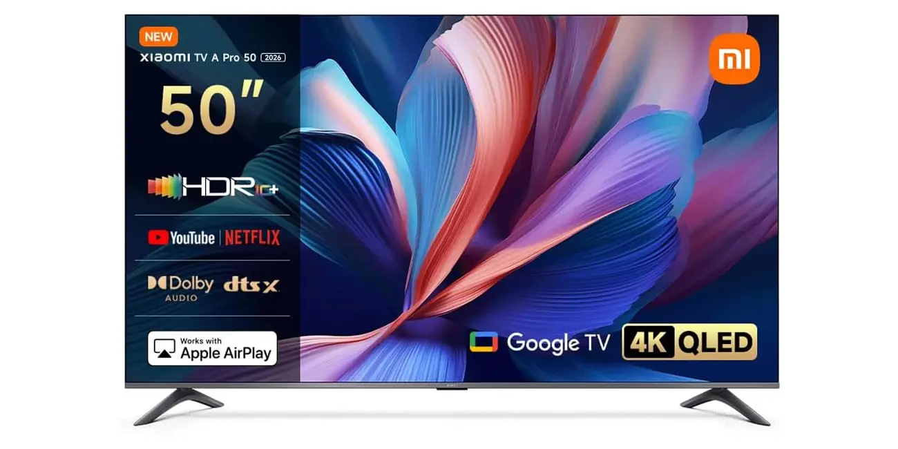 Chollo Smart TV QLED Xiaomi TV A Pro 50 2026 UHD 4K de 50″ por sólo 271,90€ con envío gratis (-32%)