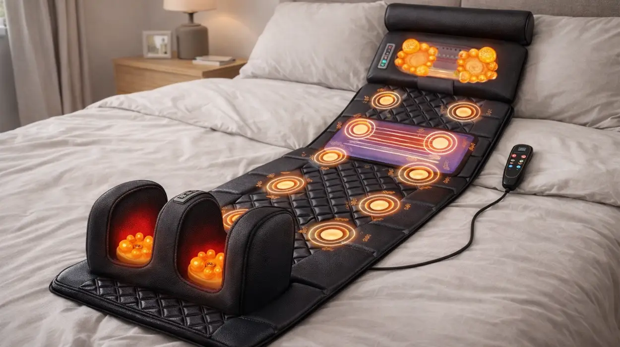 Chollo Colchón eléctrico de masaje de cuerpo completo con calefacción por sólo 77,99€ con cupón y envío gratis (-53%)