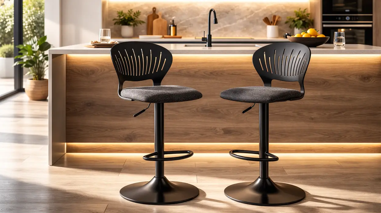 Chollo Juego de 2 taburetes altos de cocina HOMCOM por sólo 51,98€ con cupón y envío gratis (-62%)