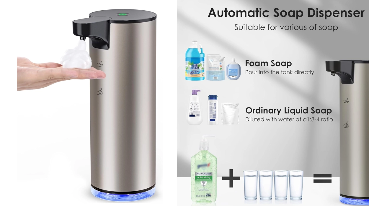 Chollo Dispensador automático de jabón sin contacto por sólo 9,99€ (29% de descuento)