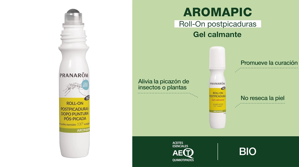 Chollo Roll On Post Picaduras Pranarom Aromapic Bio calmante por sólo 6,53€ (50% de descuento)