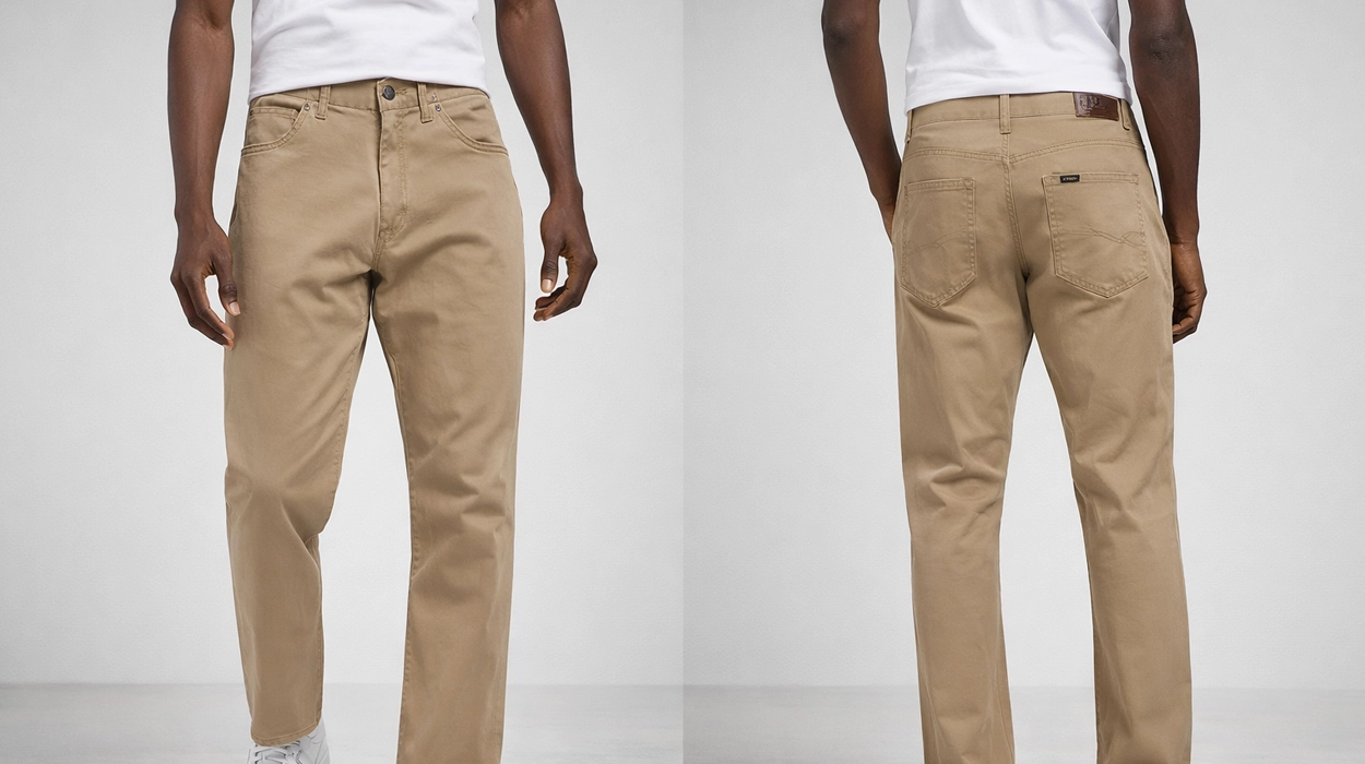 Chollo Vaqueros Lee Straight Fit Xm Jeans en color beige para hombre por sólo 39,99€ con envío gratis (47% de descuento)