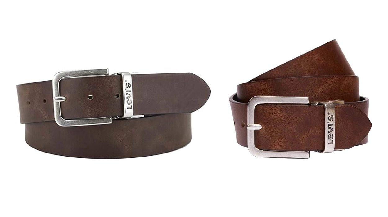 Chollo Cinturón de piel Levi’s reversible para hombre desde sólo 15,90€ (68% de descuento)