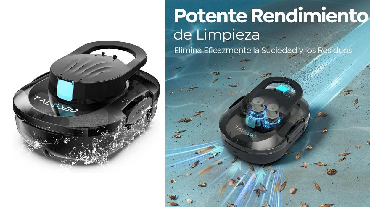 Chollo Robot limpianfondos de piscina Talosbo Pleco S1 por sólo 109,99€ con cupón y envío gratis (15% de descuento)