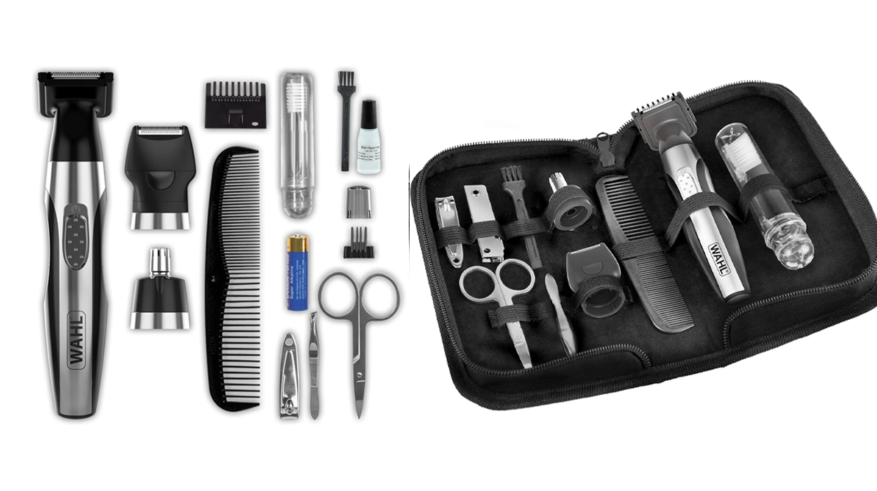 Chollo Estuche de viaje con recortadora Wahl + accesorios por sólo 16,99€ (49% de descuento)