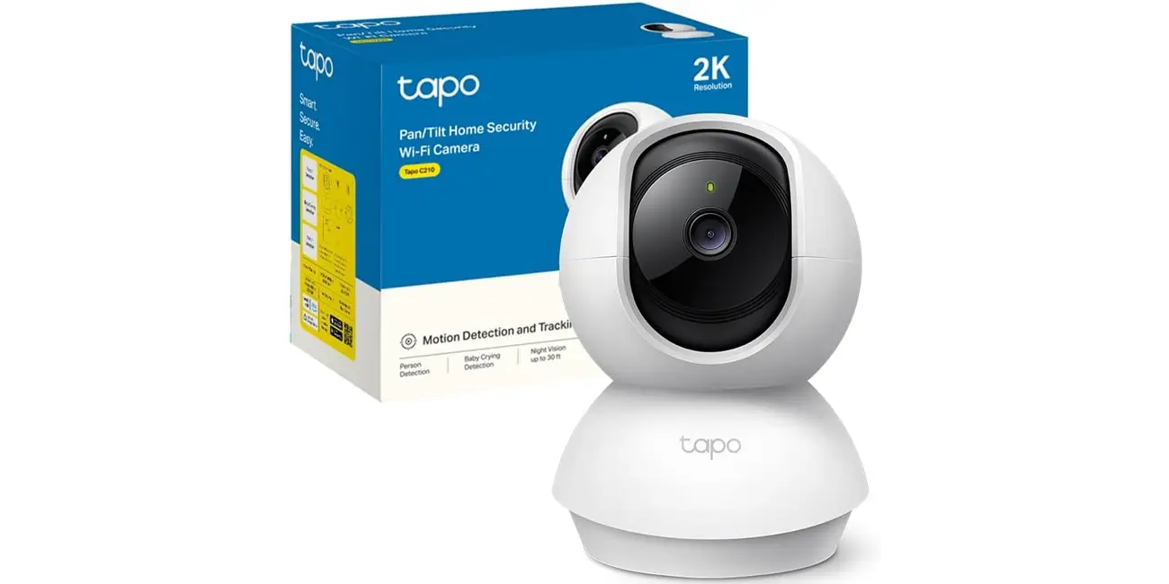Chollo Cámara de vigilancia TP-Link Tapo C210 Wi-Fi 2K con visión nocturna y detección de movimiento por sólo 22,99€ (-42%)