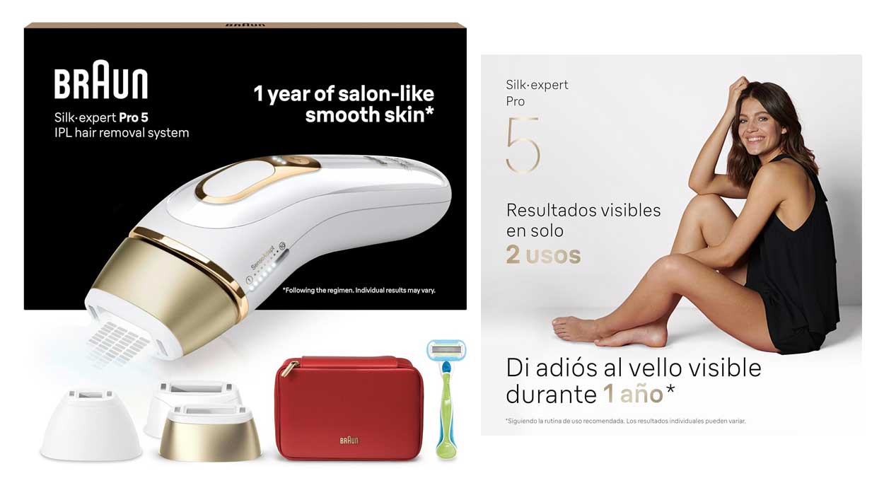 Chollo Depiladora IPL Braun Silk-expert Pro 5 PL5262 por sólo 399,99€ con envío gratis (-32%)