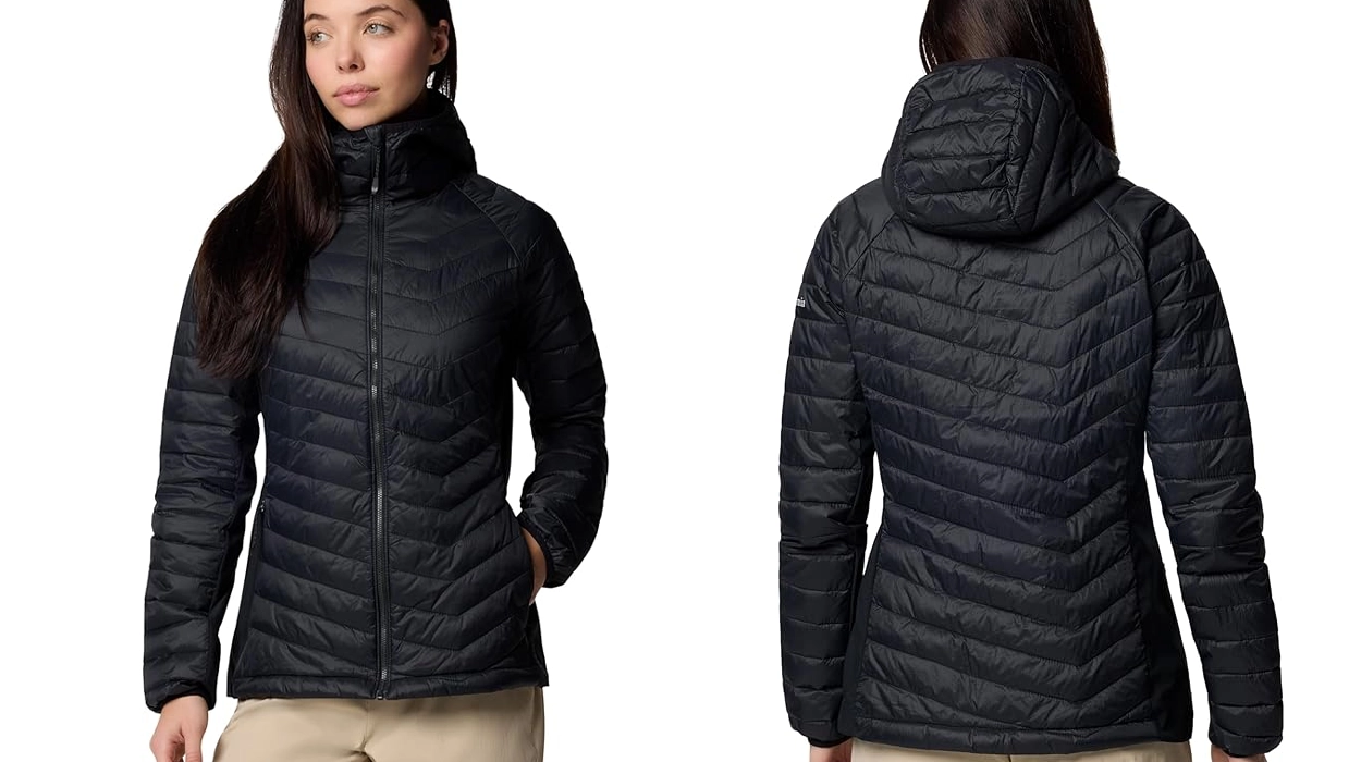 Chollo Chaqueta acolchada Columbia Powder Pass II Hybrid Hooded con capucha para mujer por sólo 60€ con envío gratis (50% de descuento)