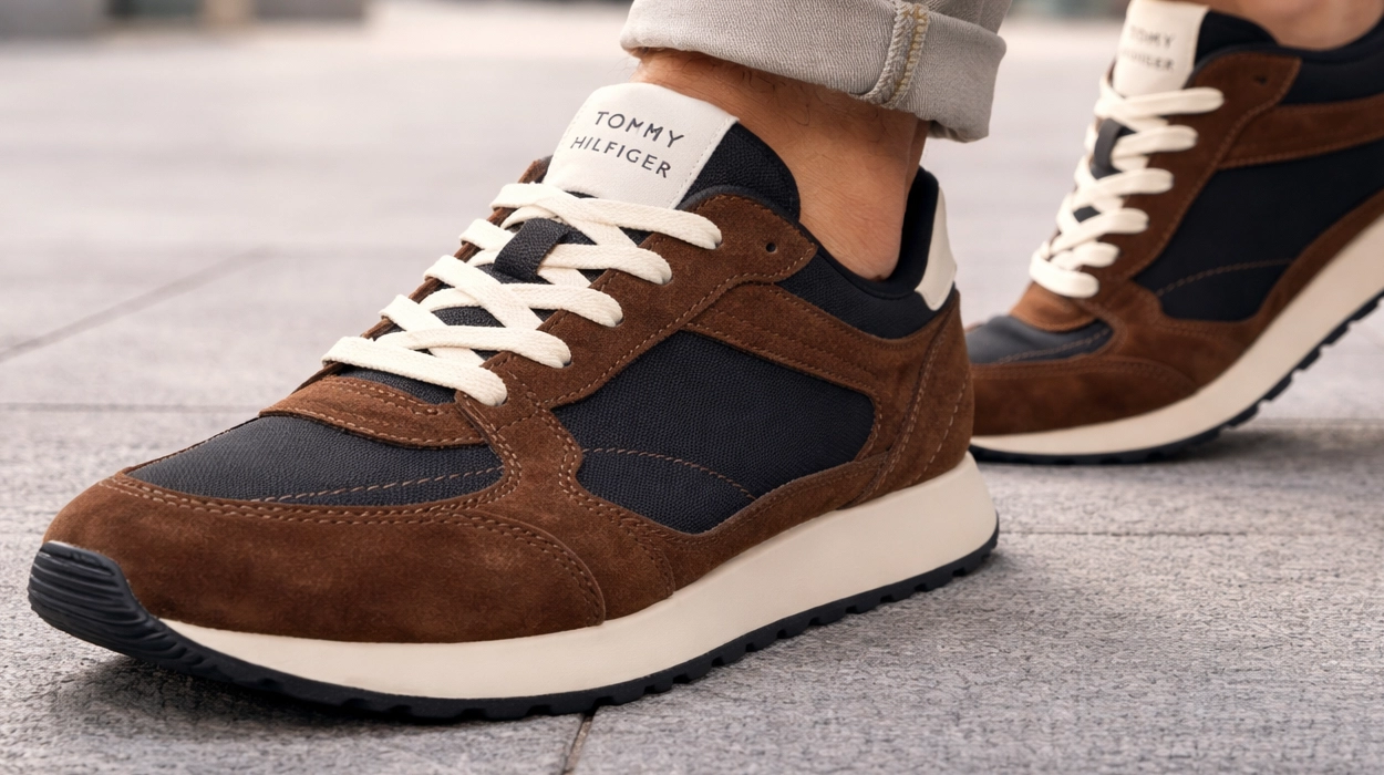 Chollo Zapatillas Tommy Hilfiger Runner Eva Mix de ante para hombre por sólo 49€ con envío gratis (51% de descuento)