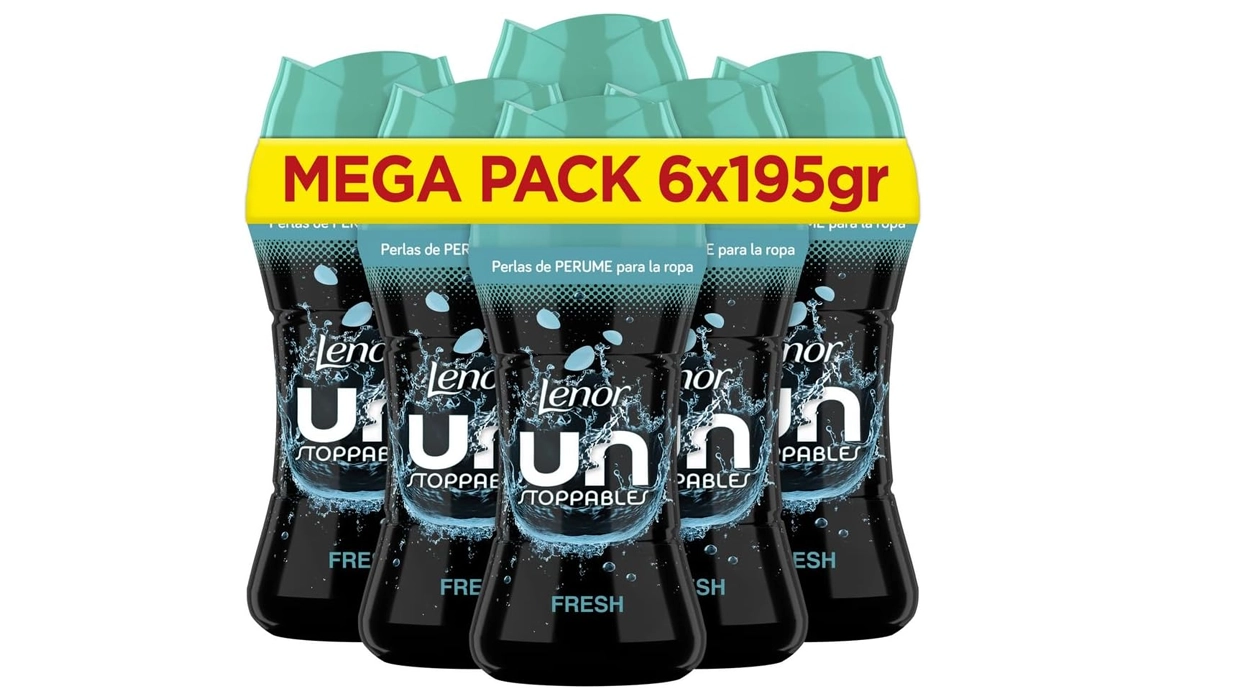 Chollo Pack x6 Perlas de perfume para la ropa Lenor UNStoppables Fresh de 195 g por sólo 22,99€ (-36%) ¡A 3,83€ cada bote!