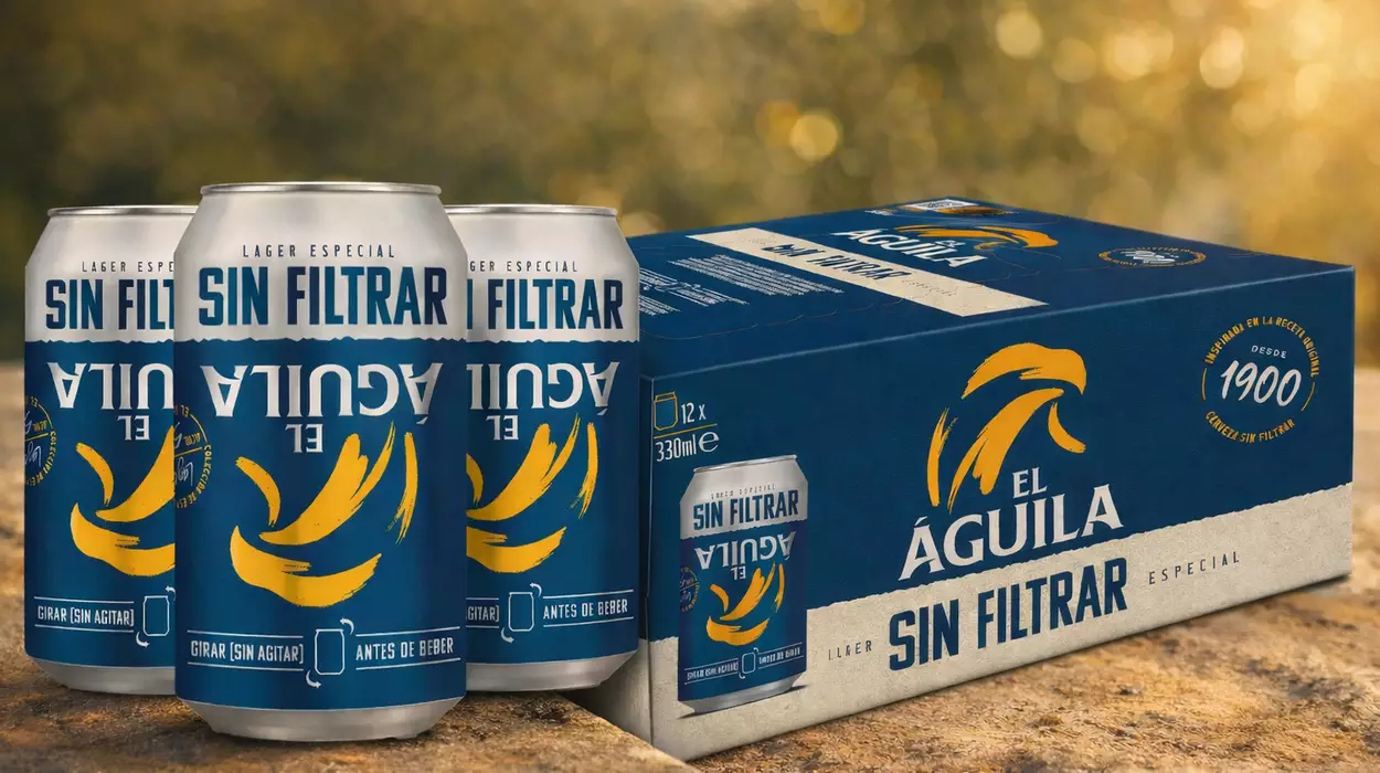 Chollo Pack x36 latas El Aguila Cerveza Especial sin filtrar de 33 cl por sólo 15,38€ con 3×2 (-58%) ¡0,43€ por lata!