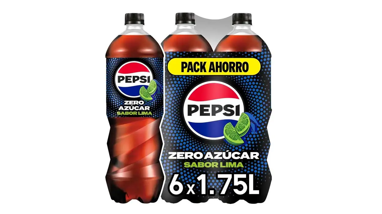Chollo Pack x6 botellas Pepsi Zero Lima de 1,75 L por sólo 6€ (-41%) ¡A 1€ cada una!