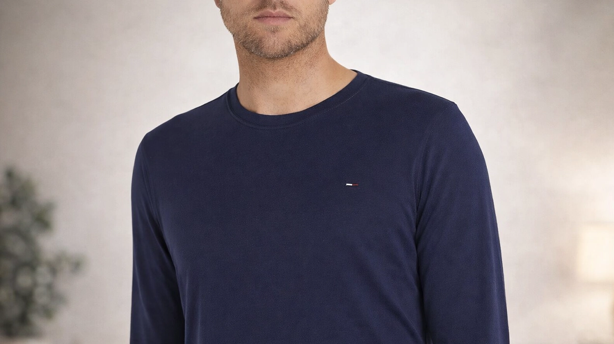 Chollo Camiseta de manga larga Tommy Hilfiger Original Rib para hombre por sólo 15,99€ (-54%)