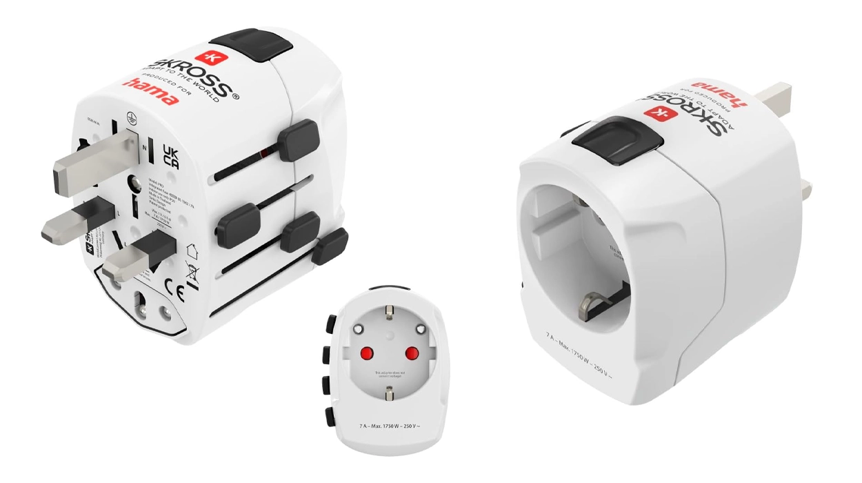 Chollo Enchufe adaptador de viaje universal Hama por sólo 14,99€ (57% de descuento)