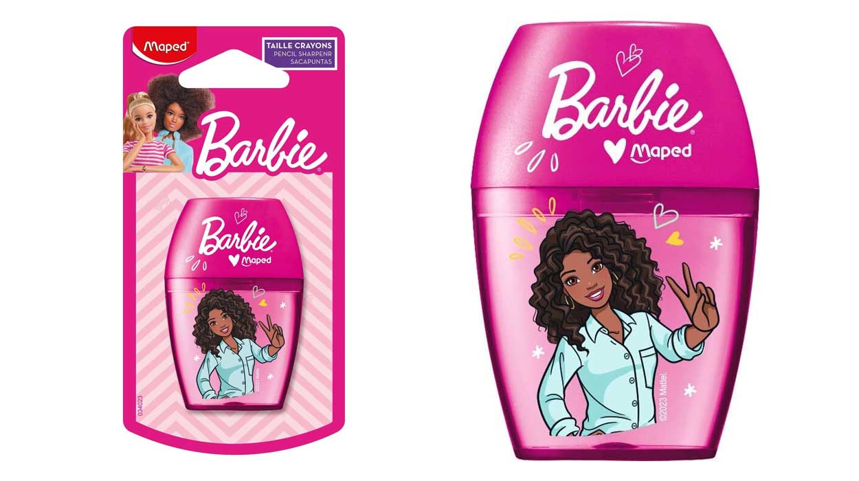 Chollo Sacapuntas infantil Barbie Maped por sólo 1,25€ (-47%)