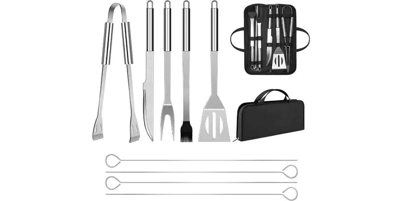 Chollo Set de utensilios para barbacoa Penobon de 9 piezas por sólo 13,61€ (-35%)