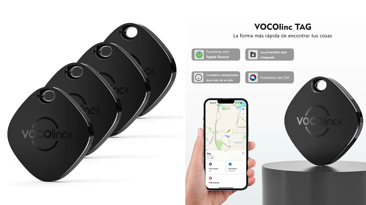 Mantén localizados llaves, maletas y otros objetos esenciales con este pack de 4 Smart Trackers para iOS compatibles con «Buscar» de Apple