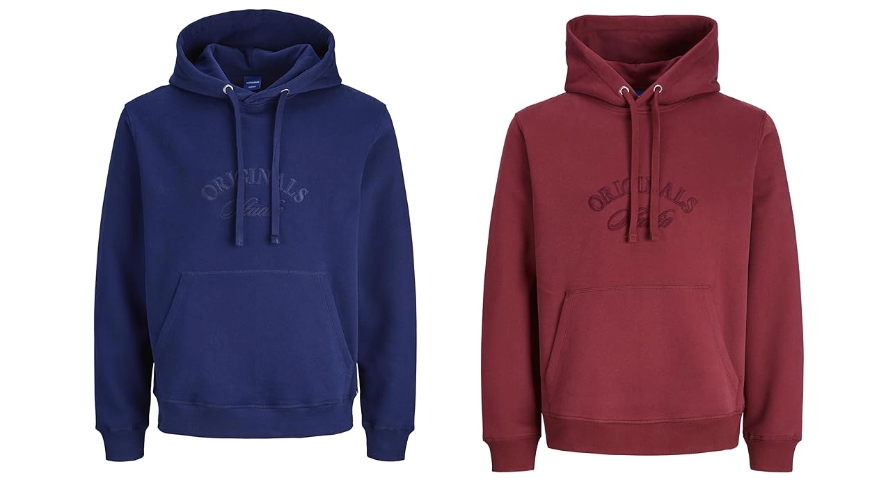 Chollo Sudadera Jack & Jones Sweat Hood Jorbleeker Branding con capucha para hombre por sólo 20€ (60% de descuento)