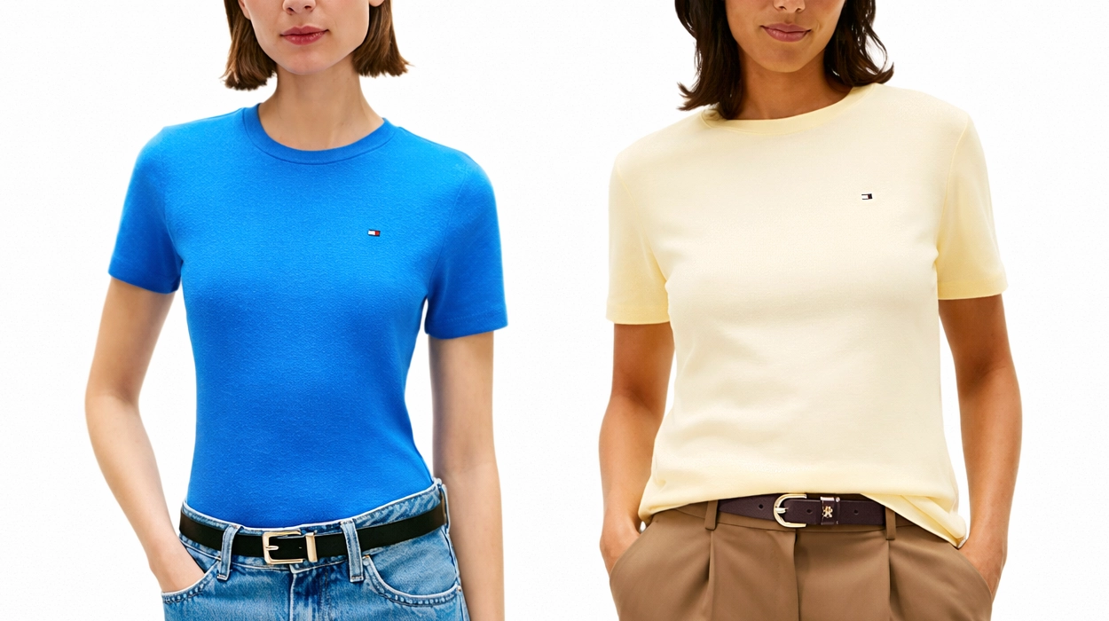 Chollo Camiseta Tommy Hilfiger Slim Cody para mujer por sólo 24,95€ (42% de descuento)