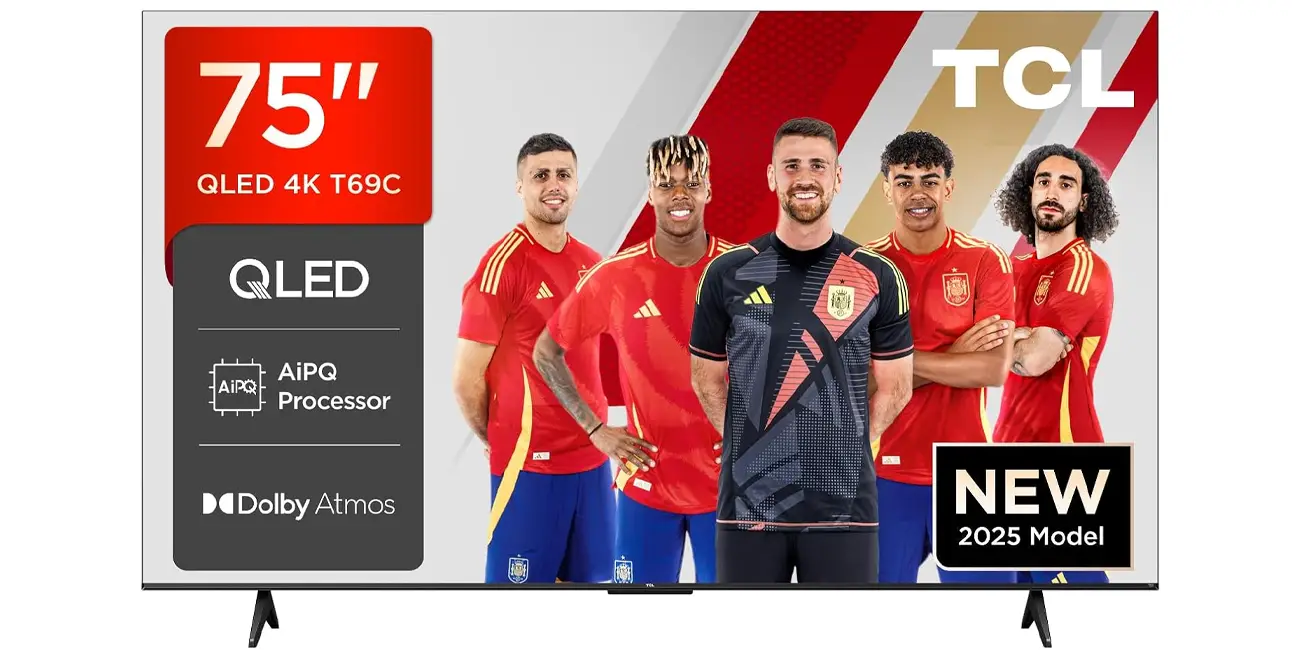 Chollo LOCO: Smart TV QLED TCL 75T69C UHD 4K de 75″ por sólo 599€ con envío gratis (-40%)