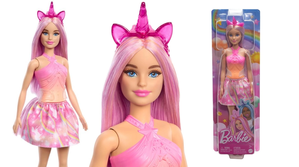 Chollo Muñeca Barbie Unicornio con pelo fantasía por sólo 7€ (-53%)