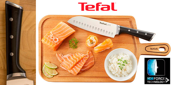 Chollo Cuchillo Santoku Tefal Ingenio Ice de 18 cm por sólo 14,99€ (-40%)