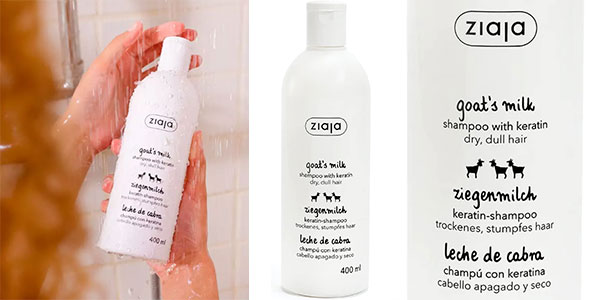 Chollo Champú Ziaja Leche de Cabra de 400 ml por sólo 2,09€ con cupón (-27%)
